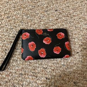 Coach zipper wristlet